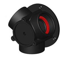 Tru Design Connector 3 Way Black - 90268 - Steveston Marine and Hardware