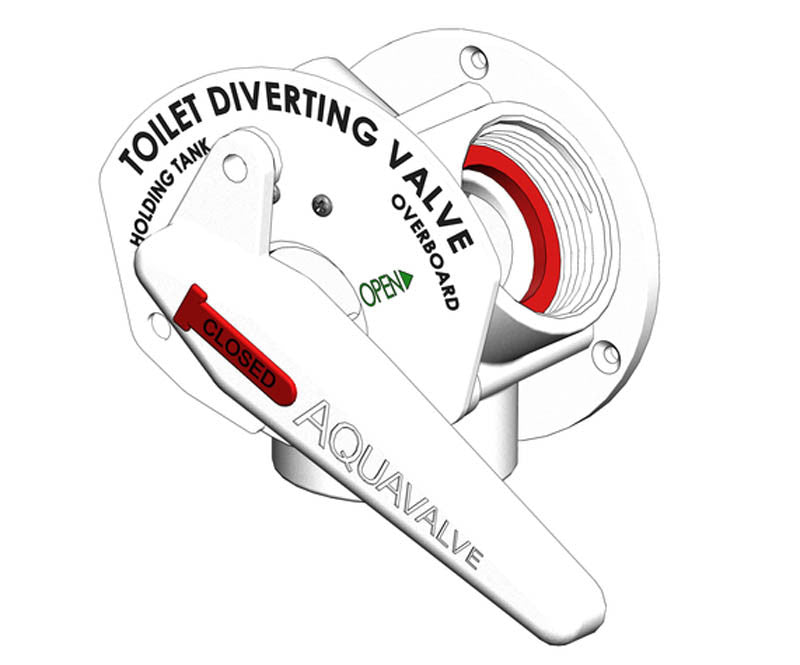 Tru Design Aquavalve Y Valve Surface Mount White - 90314 - Steveston Marine and Hardware