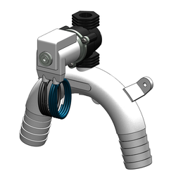 Tru Design Vented Loop With Solenoid 25mm White 12v - 90463