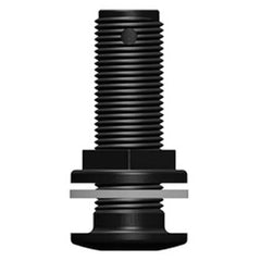 Tru Design Thruhull Domed Black - 1/2 - 91225 - Steveston Marine and Hardware