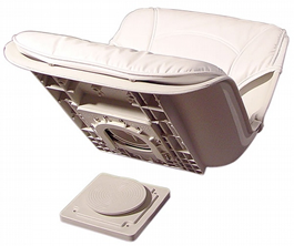 Tempress All Weather Low Back Boat Seat White And Cushion Combo 45150