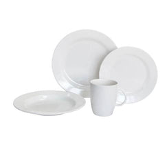 Victory DINNER SET, 16 PIECE WHITE , ROUND - Steveston Marine and Hardware