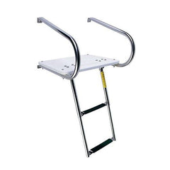 Garelick O/B Swim Platform w/ 2-Step Telescoping Ladder