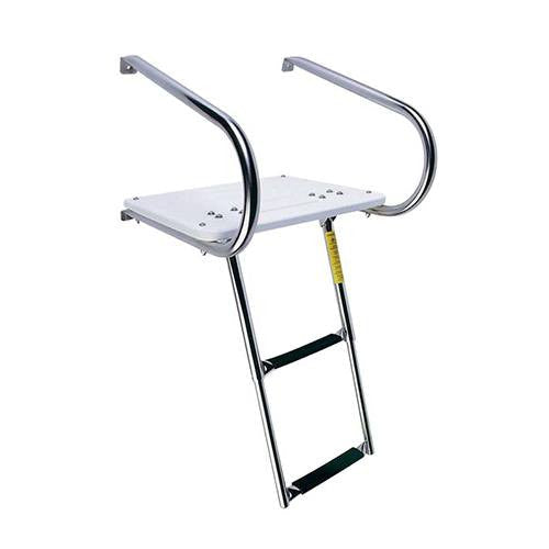Garelick O/B Swim Platform w/ 2-Step Telescoping Ladder