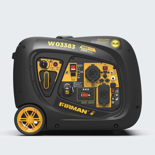Firman Gas Inverter Portable Generator 3650W w/ Remote Whisper Series Electric Start - W03383