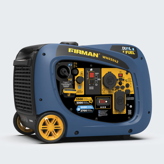 Firman Dual Fuel Inverter Portable Generator Electric Start 3300W - WH03042