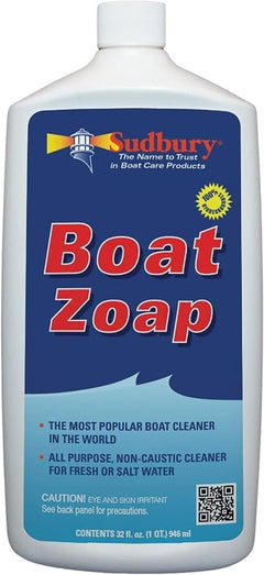 Sudbury Boat Zoap Quart (Red) 805Q – Multi - Purpose Boat Cleaner Soap, 32 oz - Steveston Marine and Hardware