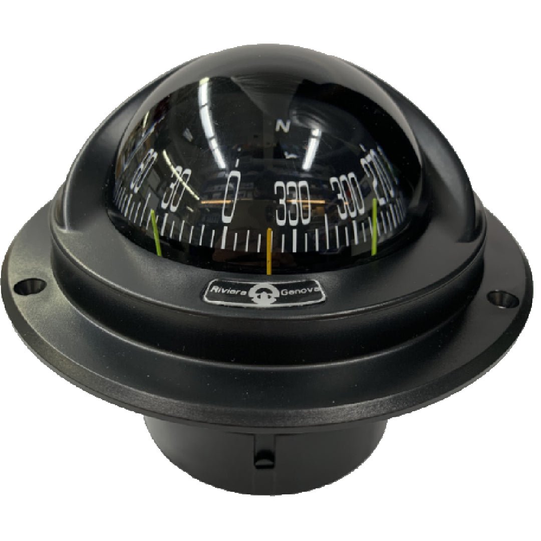 Riviera Altair Flush Mount Compass Black - Steveston Marine and Hardware