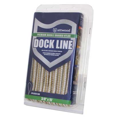 Attwood 1/2 X25'Db Black Dock Line