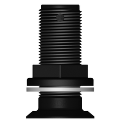 Tru Design Thruhull Flush Black - 3/4 - 91238 - Steveston Marine and Hardware