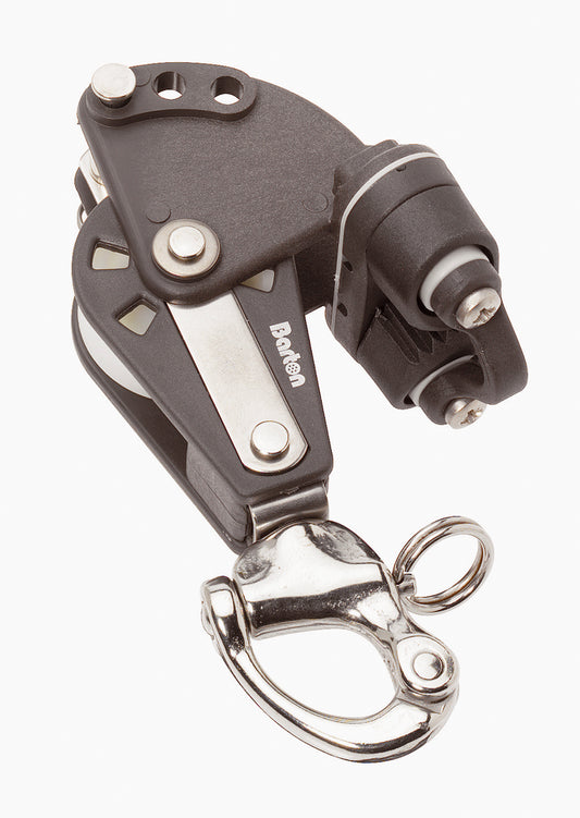 Barton Block Single Snapshackle Becket Camcleat 02-541
