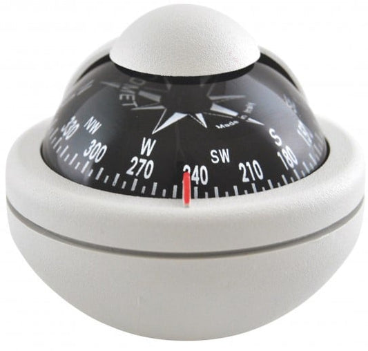 Riviera Bracket Mounted Magnetic Compass Grey