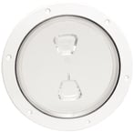 Beckson 6 White Screw-In Dp W/Clr Ctr