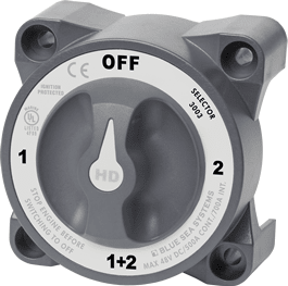 Blue Sea Systems HD - Series Heavy Duty Selector Battery Switch with AFD - 3003 - Steveston Marine and Hardware