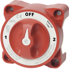 Blue Sea Systems e - Series Selector 3 Position Battery Switch with AFD - 11001 - Steveston Marine and Hardware