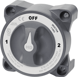 Blue Sea Systems HD - Series Heavy Duty 3 Position Selector Battery Switch with AFD - 11003 - Steveston Marine and Hardware