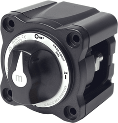 Blue Sea Systems m - Series Mini On - Off Battery Switch with Knob - Black - 6006200 - Steveston Marine and Hardware