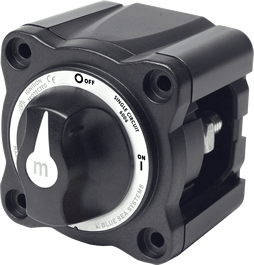 Blue Sea Systems m - Series Mini On - Off Battery Switch with Knob - Black - 6006200 - Steveston Marine and Hardware