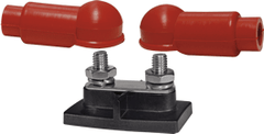 Blue Sea Systems PowerBar Dual BusBar - Two 3/8" - 16 Stud and Insulators - 2019 - Steveston Marine and Hardware