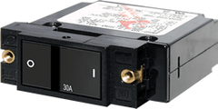 Blue Sea Systems A - Series Flat Rocker Circuit Breaker - Single Pole 30A - 7406 - Steveston Marine and Hardware