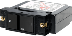Blue Sea Systems A - Series Flat Rocker Circuit Breaker - Single Pole 15A - 7403 - Steveston Marine and Hardware