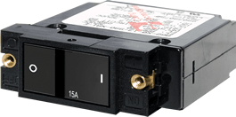 Blue Sea Systems A - Series Flat Rocker Circuit Breaker - Single Pole 15A - 7403 - Steveston Marine and Hardware