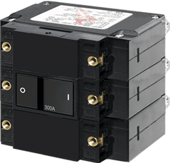Blue Sea Systems C - Series Flat Rocker Circuit Breaker - Triple Pole 300A - 7554 - Steveston Marine and Hardware