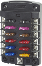 Blue Sea Systems ST Blade Fuse Block - 12 Circuits - 5034 - Steveston Marine and Hardware