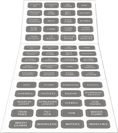 Blue Sea Systems Gray 60 Label Set - 8217 - Steveston Marine and Hardware