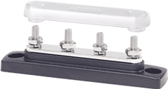 Blue Sea Systems Common 100A Mini BusBar - 4 Gang with Cover - 2315 - Steveston Marine and Hardware