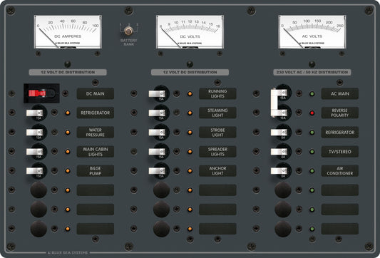 Blue Sea Panel 16-12Vdc/8-230Vac Ce