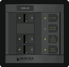 Blue Sea Systems 120 Volt AC Main + 2 Positions - 1214 - Steveston Marine and Hardware