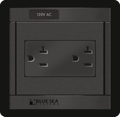 Blue Sea Systems 360 Panel - 120V AC Dual Outlet - 1479 - Steveston Marine and Hardware