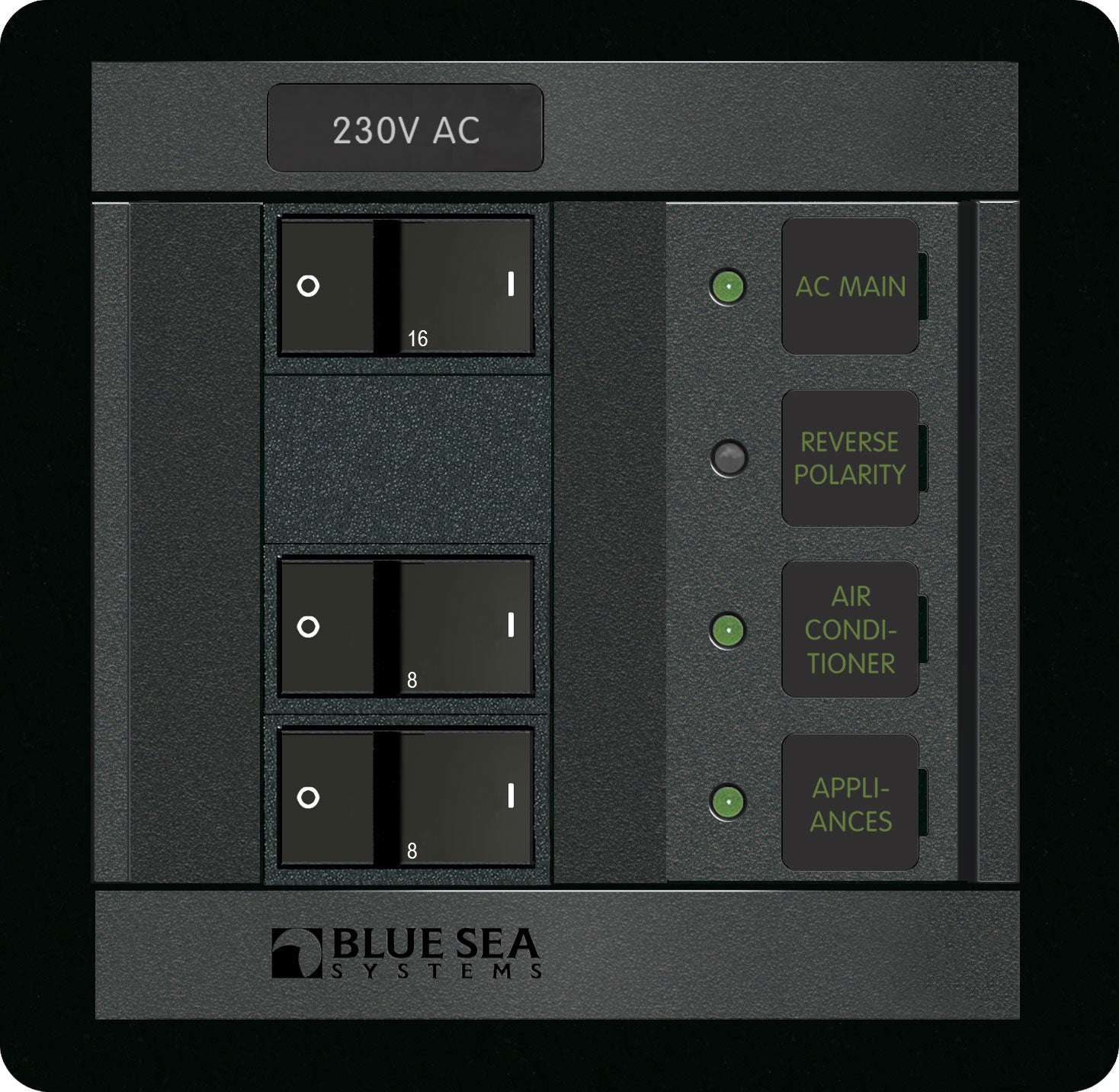 Blue Sea Systems 230 Volt AC Main + 2 Positions - 1215 - Steveston Marine and Hardware
