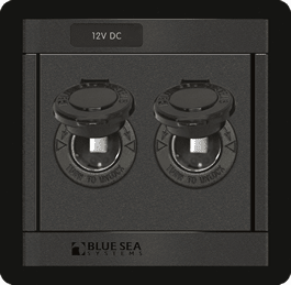 Blue Sea Systems DC 12 Volt Socket Panel - 1472 - Steveston Marine and Hardware