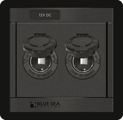 Blue Sea Systems DC 12 Volt Socket Panel - 1472 - Steveston Marine and Hardware