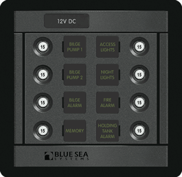 Blue Sea Systems DC 8 Position CLB Square - 1450 - Steveston Marine and Hardware