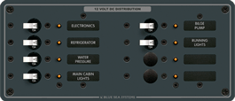 Blue Sea Systems DC 8 Position Horizontal - 8385 - Steveston Marine and Hardware