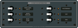 Blue Sea Systems DC 6 Position - 8096 - Steveston Marine and Hardware