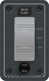 Blue Sea Systems Contura Water Resistant 12V DC Panel - Bilge Pump Control - 8263 - Steveston Marine and Hardware