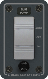 Blue Sea Systems Contura Water Resistant 12V DC Panel - Bilge Pump Control - 8263