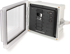 Blue Sea Systems SMS Surface Mount System Panel Enclosure - 120V AC / 50A ELCI Main - 2 blank circuit positions - 3118 - Steveston Marine and Hardware