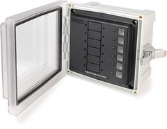 Blue Sea Systems SMS Surface Mount System Panel Enclosure - 6 Circuit Blank - 3113 - Steveston Marine and Hardware