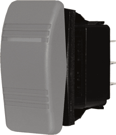 Blue Sea Systems Contura Switch SPST Gray - OFF - ON - 8230 - Steveston Marine and Hardware