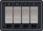 Blue Sea Systems Panel H2O 12Vdc 8 Pos Horiz.