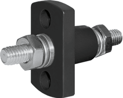 Blue Sea Systems Terminal Feed Through Connector - 5/16" - 18 Studs (Black) - 2201 - Steveston Marine and Hardware