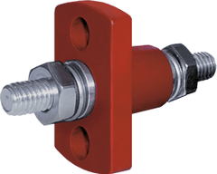 Blue Sea Systems Terminal Feed Through Connector - 5/16" - 18 Studs (Red) - 2202 - Steveston Marine and Hardware