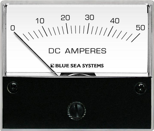 Blue Sea Systems DC Analog Ammeter - 0 to 50A with Shunt - 8022 - Steveston Marine and Hardware