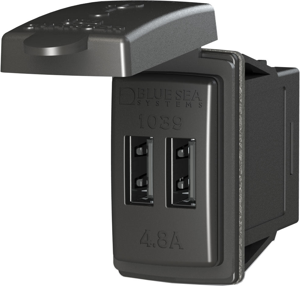 Blue Seas Dual USB Charger - Switch Mount