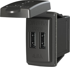Blue Sea Systems 12/24V Dual USB 4.8A Chargers - Switch Mount - 1039 - Steveston Marine and Hardware